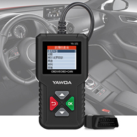 Lector de Códigos OBDII/EOBD y Probador de Batería YA101 con Pinza de Cocodrilo de 12V, Escáner Mejorado de Larga Duración