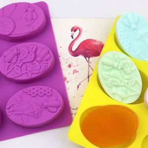 Moule à gâteau écologique en silicone sans BPA, forme abeille et nid d'abeille, pour savon, bougie, résine, fabrication artisanale DIY, OEM/ODM - Product Image 2