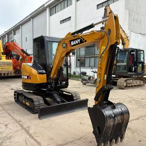Miniexcavadora Usada de Marca China en Venta, SY35U de 3.5 Toneladas, 3 Toneladas, Casi Nueva, de Segunda Mano, Pequeña Excavadora Usada - Product Image 2