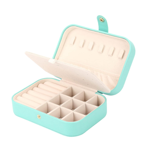 Boîte de rangement à bijoux en cuir portable, moderne et écologique, avec tiroir multifonction, modèle JBO-002, vente en gros personnalisée - Product Image 4