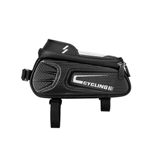 OEM <span class=keywords><strong>กระเป๋า</strong></span>ติดหน้าจอสัมผัสขนาด6.0นิ้ว, <span class=keywords><strong>กระเป๋า</strong></span>ใส่โทรศัพท์ติดจักรยานกันแดดสำหรับโครงจักรยานท่อด้านหน้า - Product Image 4