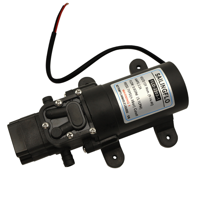 SAILINGFLO FLO-2203-1 12V 3.1LPM Mini Electric Diaphragm Pump For Agricultural Spray System