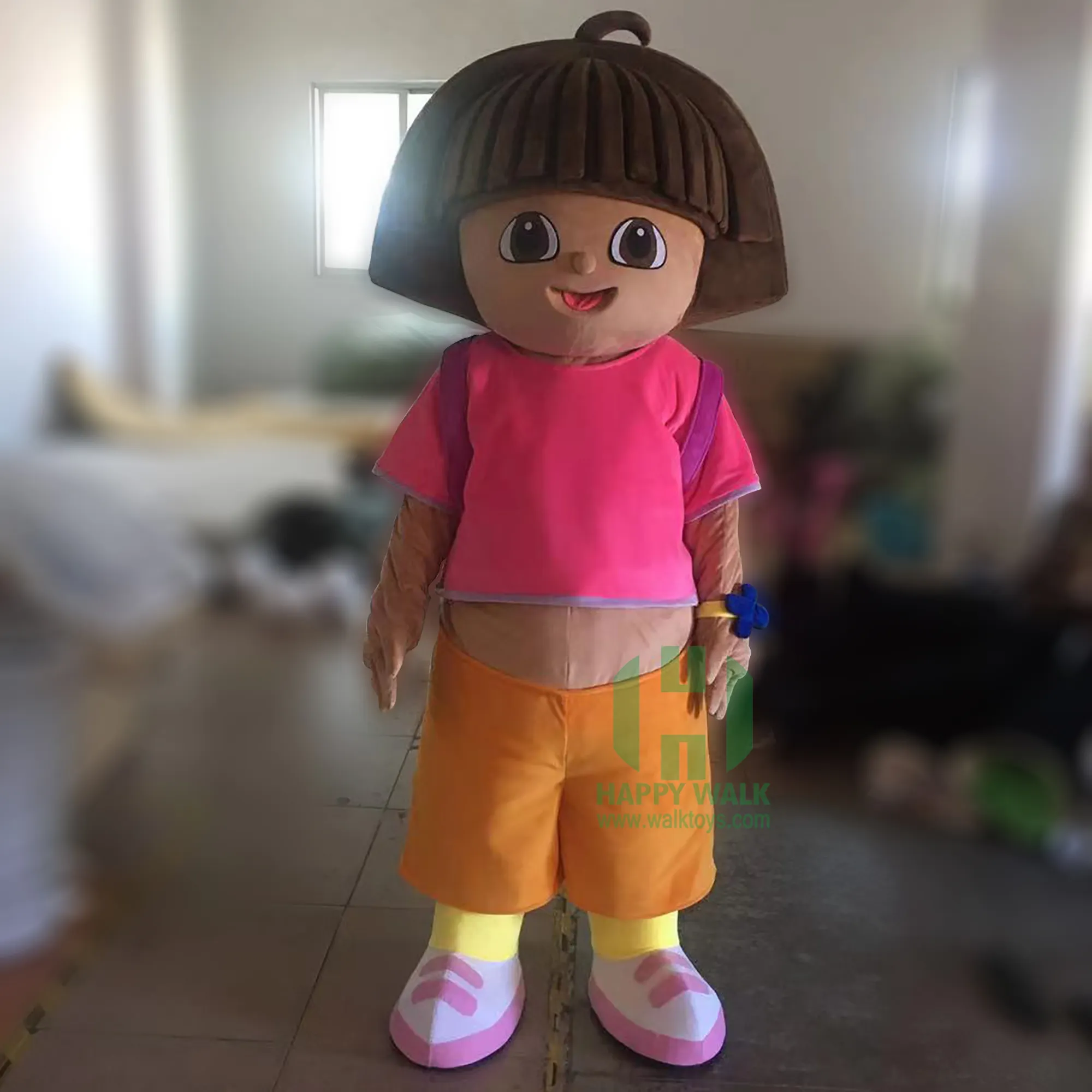 Cartoon Dora En Diego Mascotte Kostuum Voor Volwassenen Nieuwe Ontwerp Cosplay Party Dress Up Mascotte Kostuum Leuk