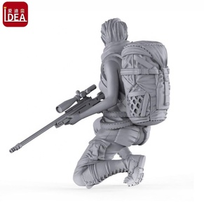 Statuetta di Soldatessa OEM in Resina, Giocattolo Militare Femminile - Product Image 5