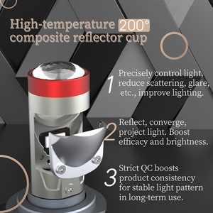 Sanvi Auto Lights New Arrival H7 H11 9005 9006 12V 6000k Mini Led Projector Lens Headlight Bulbs for Car Lights - Product Image 2