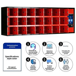 ล็อกเกอร์เก็บอุปกรณ์ชาร์จโทรศัพท์มือถืออัจฉริยะมีรหัสผ่านจดจำได้สำหรับห้างสรรพสินค้าห้างสรรพสินค้า - Product Image 2