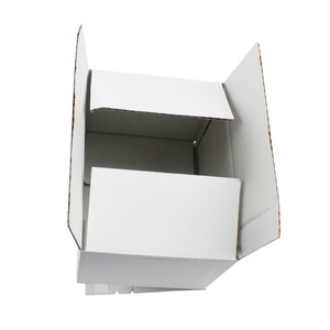 3 capas blanco cajas de cartón corrugado de correo fácil romper la línea de embalaje <span class=keywords><strong>caja</strong></span> de cartón de envío con cinta adhesiva - Product Image 4