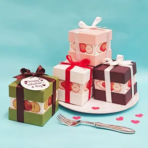 Moda requintada embalagem amor sorte caixa de presente para aniversários