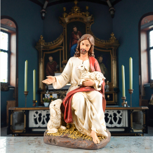 Productos en Stock Estatuas Cristianas de Resina de 8.07''H - Modelo Religioso Católico El Buen Pastor - Product Image 6