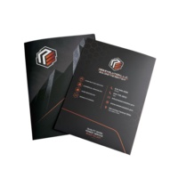 Dossier de présentation écologique en papier extensible, impression personnalisée recto-verso, format A4, avec 2 poches
