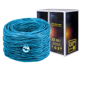 تصنيع OEM كابلات شبكة LAN لفة cat6 4pr 23AWG شنايدر utp/sftp كابلات شبكة cat6 لكاميرا أمن CCTV على الإنترنت