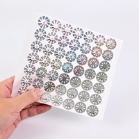 Autocollants de sécurité anti-contrefaçon personnalisés en forme de code QR holographique 3D de Chine, 2,4 x 1,6 cm, adhésifs, avec protection UV, en vente
