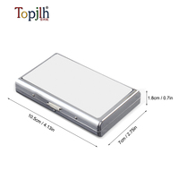 Étui à cigarettes personnalisé avec logo imprimé par sublimation pour cadeau promotionnel, cadeau personnalisé, vente en gros Topjlh