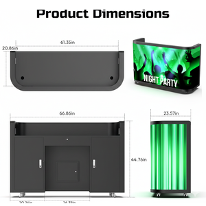 Pantalla LED P2.5 3D <span class=keywords><strong>Vision</strong></span> de MWE USA STOCK para Cabina de DJ, Video Wall Digital a Todo Color para Discotecas, Bares, Escenarios, Eventos, Fiestas Musicales - Product Image 4