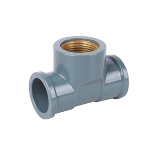 PVC Đồng Brass Chủ Đề Tee/Khuỷu Tay/Khớp Nối Cấp Nước Pvc Phụ Kiện Đường Ống - Product Image 1