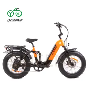 دراجة كهربائية QUEENE 48V500W750W مع بطارية قابلة للإزالة