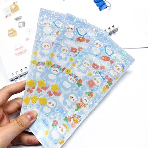 Eco-Friendly Adhesive Cartoon Kiss Cut Stickers Sheet Waterproof High-Quality Sticker Sheet Custom Print
