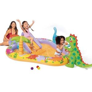 <span class=keywords><strong>Tobogán</strong></span> Acuático Inflable <span class=keywords><strong>Intex</strong></span> INTEX56139 Dinosaurio del Desierto, <span class=keywords><strong>Piscina</strong></span> Infantil con Rociador de Agua y Material de PVC para Nadar en Verano - Product Image 4