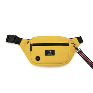 Custom logo printing outdoor pet training waist bum bag daily walk dog treat hip fanny pack with metal hook