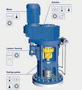 Máy trộn khuấy công nghiệp với động cơ AC cho việc trộn hóa chất quy mô lớn, dung tích 500-1000L, thiết bị trộn hiệu quả - Product Image 6