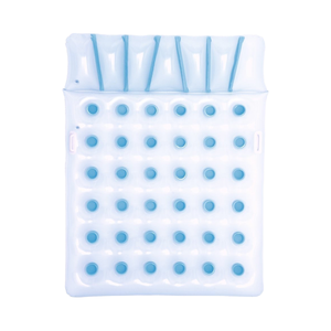 Tapis flottant de luxe 1,88 m x 71 cm, couleurs estivales, structure gonflable pour divertissement aquatique - Product Image 1