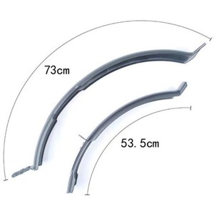 Garde-boue de vélo à couverture complète 72 cm 26 pouces pour VTT en plastique noir durable - Product Image 5