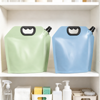 Pochette souple personnalisée avec logo, en plastique laminé, avec bec verseur, pour emballage de recharge de lessive liquide et de savon