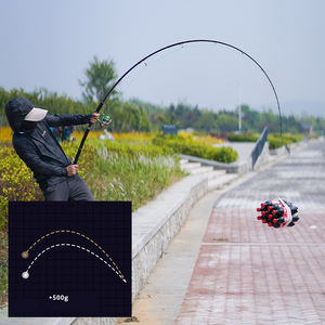 คันเบ็ดตกปลาน้ำเค็มยาว2.1ม. 2.4ม. 2.7ม. 3ม. คันเบ็ดตกปลา H Action 2-section คันเบ็ดสำหรับทำสีทองท่อนไม้ - Product Image 6