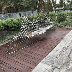 Escultura Artística de Acero Inoxidable con Acabado Espejo Art Deco de Alta Calidad ANW2138, con un Fuerte Impacto Visual para Aniversarios - Product Image 5