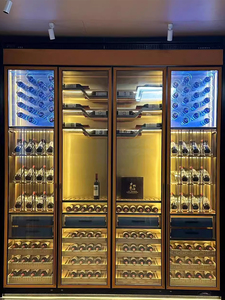 Cave à <span class=keywords><strong>vin</strong></span> à température constante en acier inoxydable sur mesure haut <span class=keywords><strong>de</strong></span> gamme - Utilisation commerciale et domestique, refroidisseur à <span class=keywords><strong>vin</strong></span> pour salon - Product Image 3