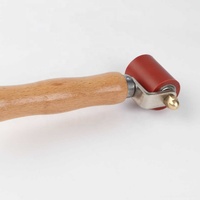 Rouleau de lissage de joint en silicone QIAOBA avec manche en bois, sonde de test de joint 230x40mm, rouleau de lissage de membrane PVC, soudure de feuilles de membrane DIY, OEM