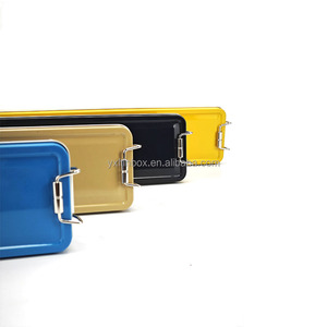 Contenitore Rettangolare in Metallo con Cerniera e Chiusura Sicura 270*70*37mm per Attrezzi, Attrezzatura da Pesca, Cioccolato, Caramelle, Conservazione Alimenti - Product Image 3