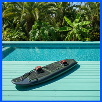 Planche de surf électrique hydrofoil en fibre de carbone pour parc aquatique, conception flottante, batterie étanche, glisse fluide pour le surf en mer