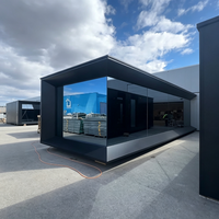 Maison conteneur préfabriquée en acier de luxe, design contemporain clé en main, écologique, pour hôtel, chambre et salon – Vente en gros