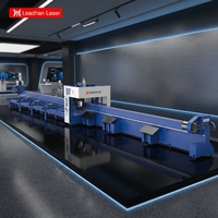 Découpeuse laser à fibre haute puissance 12035 15000W 20000W à trois mandrins pour tubes métalliques carrés