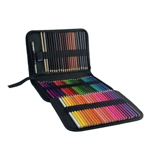 Matite colorate per bambini con Set di matite colorate per pittura professionale per fornitori di fabbrica con Logo personalizzato per borsa di tela accettabile