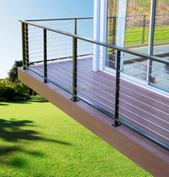 YL METAL Garde-corps de toit au design moderne, poteau en acier inoxydable, main courante de balcon, balustrade, garde-corps extérieur pour escalier et terrasse