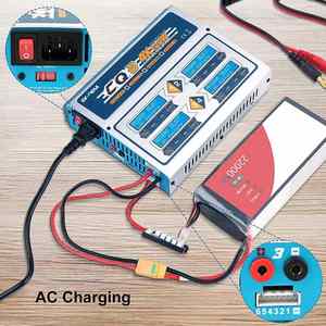 EV-PEAK Blue CQ3 เครื่องชาร์จแบบสมดุลอเนกประสงค์ 4 ช่องสัญญาณแยกอิสระ 6S 100W ผลิตจากแม่พิมพ์ส่วนตัว ผลิตในจีน สำหรับเครื่องบินบังคับวิทยุ UAV - Product Image 5