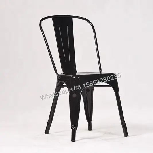 Noir/blanc/bleu/Vintage Tolix chaise Restaurant industriel métal Tolix chaise de salle à manger Bistrol café tabouret de bar