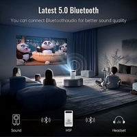 Projecteurs portables d'extérieur 4k avec batterie 3200mAh rechargeable Mini Proyector 4k 100ANSI Smart Mini Android 13 Vidéo projecteur