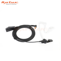 Headset Telepon Walkie Talkie Radio Dua Arah dengan Earpiece Tabung Akustik Kompatibel dengan Model APX1000 APX8000 APX6000