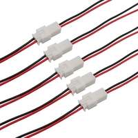 XH2.54 Colokan 2.54Mm 2 Pin Pria Wanita Kabel Jack Konektor JST Pitch 2.54Mm Plug Panjang 20Cm 26AWG