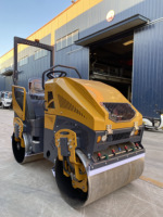 Compacteur vibrant portatif à double tambour de 550 kg pour le compactage du sable en Inde – Rouleau autoporté