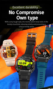 HT34 Outdoor Sport Smartwatch HD Screen 3ATM Deep Heart Rate Monitoring Answer Call Feature Voice Call <strong>Smart</strong> Bracelet Compass - Product Image 5