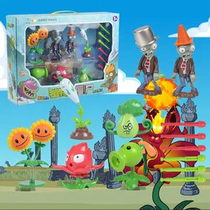 Jogo de brincar com figuras de plantas e zumbis personalizado de fábrica, jogo de ervilha, jogo infantil PVZ, Zombos Gargantuar