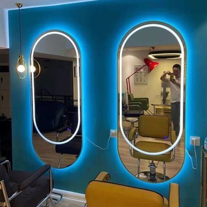<span class=keywords><strong>Espejo</strong></span> Dorado de Pared Estilo Europeo Moderno <span class=keywords><strong>con</strong></span> Luz <span class=keywords><strong>LED</strong></span> <span class=keywords><strong>para</strong></span> Hotel, <span class=keywords><strong>Peluquería</strong></span> y Barbería - Product Image 2