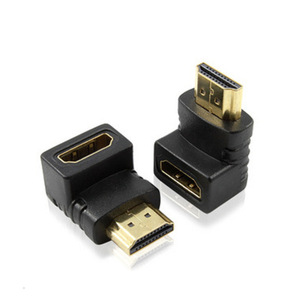 อะแดปเตอร์ HDMI ชายกับหญิง 90 องศาสำหรับการติดตั้งทีวีบนผนัง ขั้วต่อ HDMI วัสดุ ABS - Product Image 1