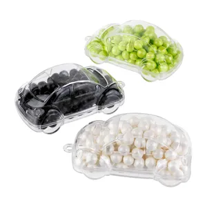 可爱塑料食品级透明婚礼盒小糖果甜点包装透明亚克力带盖糖果盒