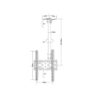 Soporte <span class=keywords><strong>de</strong></span> Pared para TV <span class=keywords><strong>de</strong></span> Acero Laminado en Frío <span class=keywords><strong>de</strong></span> 200x200, 30 <span class=keywords><strong>Pulgadas</strong></span>, <span class=keywords><strong>25</strong></span> <span class=keywords><strong>Pulgadas</strong></span>, Inclinable, 125 cm, Soporte <span class=keywords><strong>de</strong></span> Techo para LCD, Soporte para LED, Soporte para <span class=keywords><strong>Plasma</strong></span> - Product Image 2