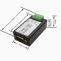 Convertidor de Escáner de Código de Barras con Transmisión de Datos Bidireccional Wiegand RS232 Tipo Macho, DC 9V-12V, Modelo WST-WG2RS232 para Control de Acceso a Puertas
